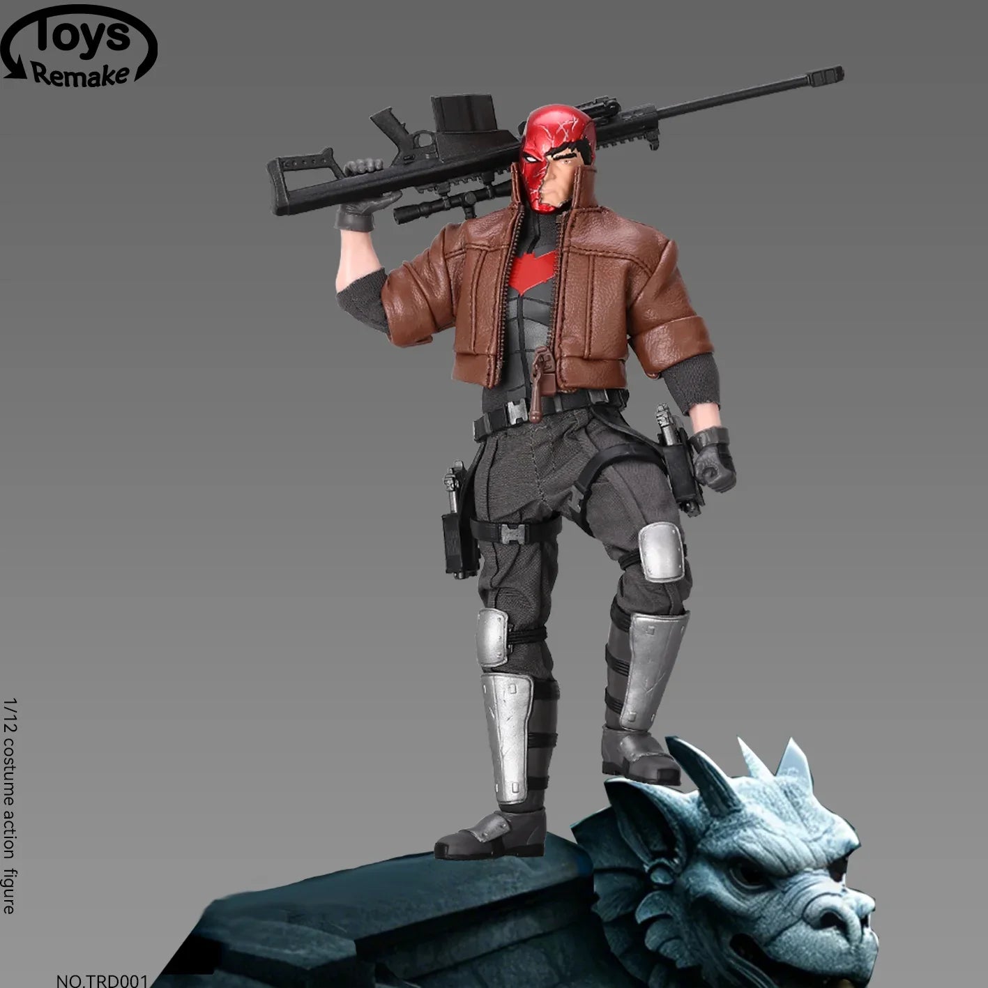 ToysRemake TRD001 1/12 Red Hood Action Figure — 6" Movable Detective Comics Anime Mini Head Sculpt Collectible Full Set