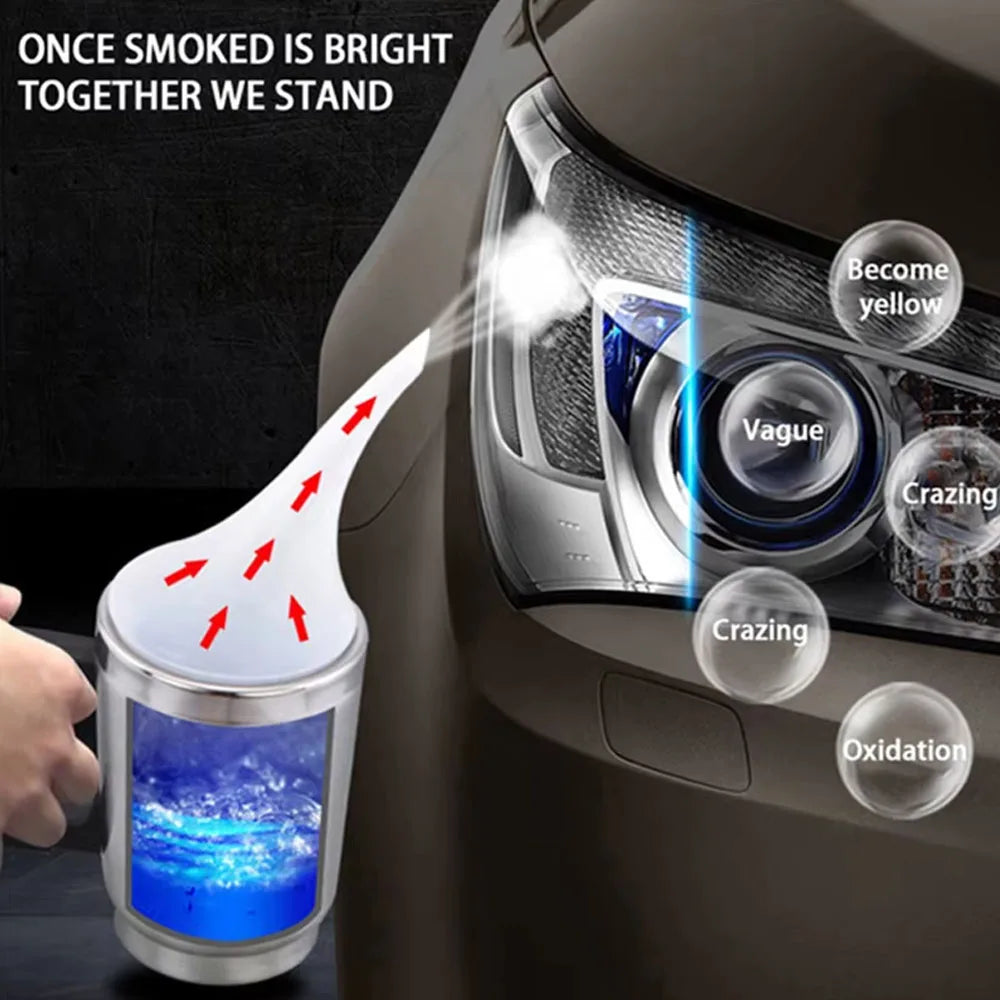 100ML Car Headlight Restoration Kit – Polishing Liquid Polymer for Headlamp Repair & Cleaning