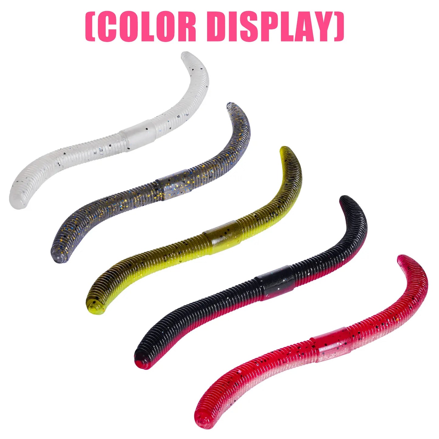 Soft Bait Senko Worms – 10cm/14cm, 10-15pcs Bag Wacky Stick Fishing Lures for Bass & All Fish