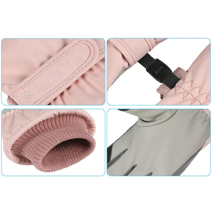Waterproof Winter Gloves – Warm Snow, Ski and Snowboard Gloves for Men and Women, Motorcycle Riding and Touch Screen