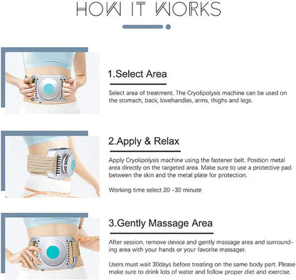 Cryolipolysis Fat Freezing Machine — Belly Fat Burner & Body Slimming Lipo Device for Women