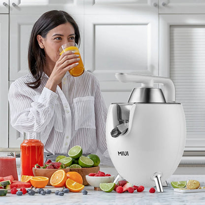 MIUI 850W Citrus Juicer - Stainless Steel Orange & Lemon Electric Juicer with Hard-Core Press and Aluminum Die-Casting Handle