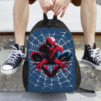 Custom Spider-Man Web Backpack – Water-Resistant School & College Bag for Men and Women