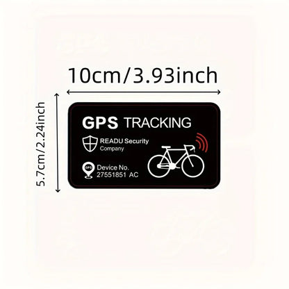 Bicycle & Motorcycle GPS Anti-Theft Sticker – Reflective Waterproof Tracking Warning Paster, Scooter & Bike Accessory