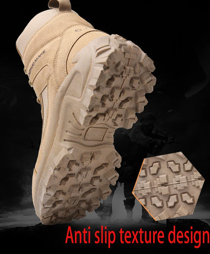 Men's Outdoor Hiking Boots - Desert Tactical Military Boots, Special Forces Anti-Slip & Warm Work Boots