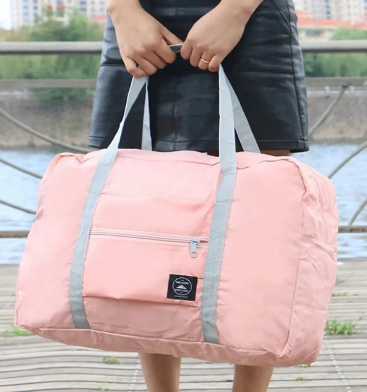 Foldable Travel Duffel Bag – Lightweight Large Capacity Carry-On for Women & Girls, Sports & Weekend Trips