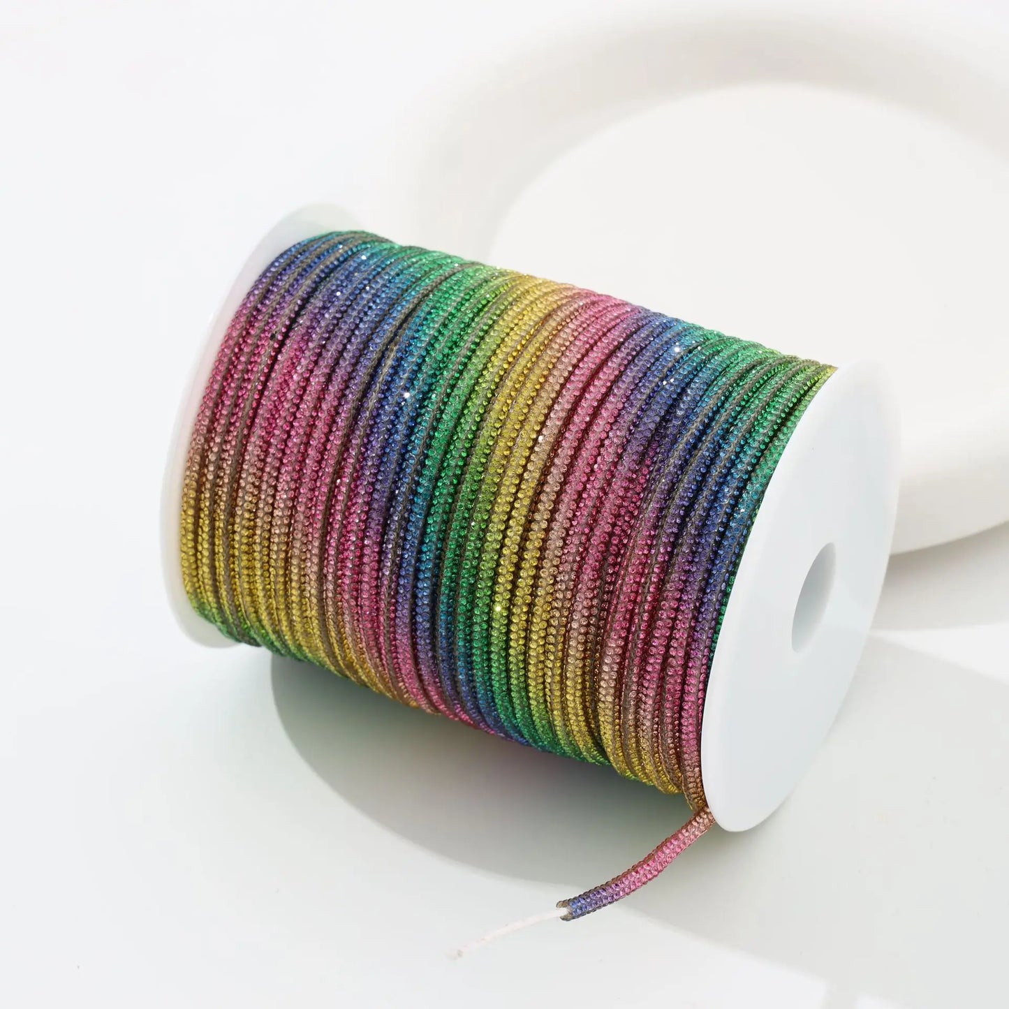 Rhinestone Cord Trim - 10-50 Yard Sparkling DIY Craft String for Clothing, Shoes, Bags & Wedding Decor