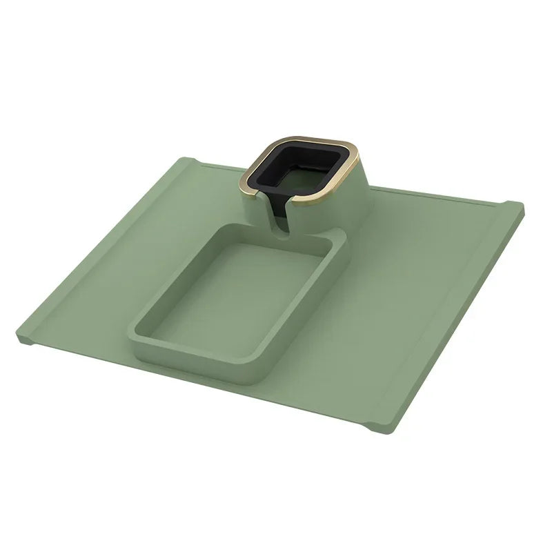 Anti-Slip Cup Holder Sofa Armrest Tray – Silicone Organizer for Recliner, Couch, and Remote Control