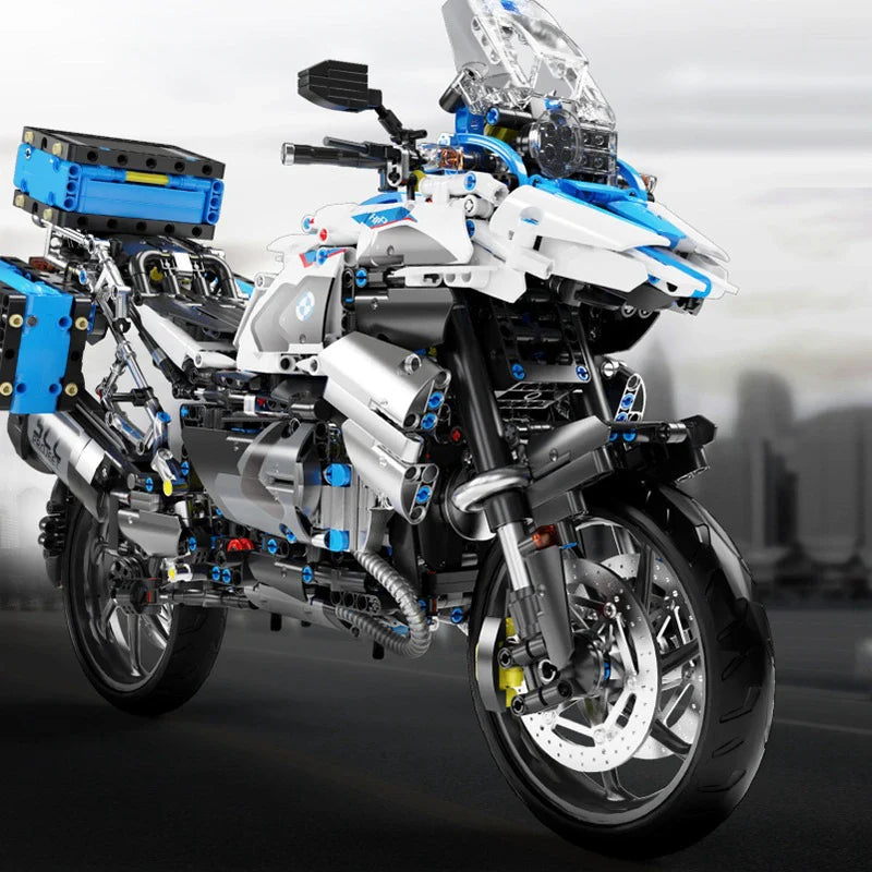 High-Tech 1:5 Motorcycle Model – Modular Brick Racing Motorbike Building Set Toy for Boys T4022