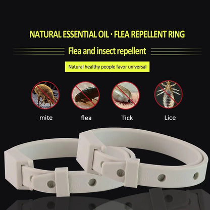Adjustable Anti Flea Tick Collar for Cat and Small Dog - 8-Month Antiparasitic Protection, Breakaway Puppy Kitten Collar - Essential Pet Accessories
