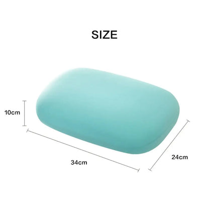 Portable Macaron Color Sponge Neck Pillow – Soft Multifunction Cervical Support Travel & Office Sleeping Cushion for Comfort and Relaxation