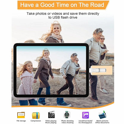 4-in-1 USB 3.0 OTG Flash Drive for iPhone iPad Android 256GB/128GB/64GB/32GB External Storage Pendrive USB Stick Gift