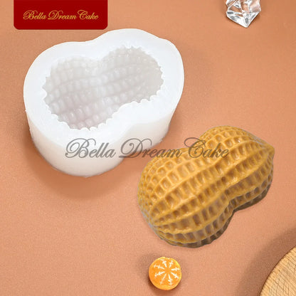 Peanut Design Silicone Mousse Mold – Pudding, Fondant, Chocolate & DIY Cake Decorating Bakeware Tool