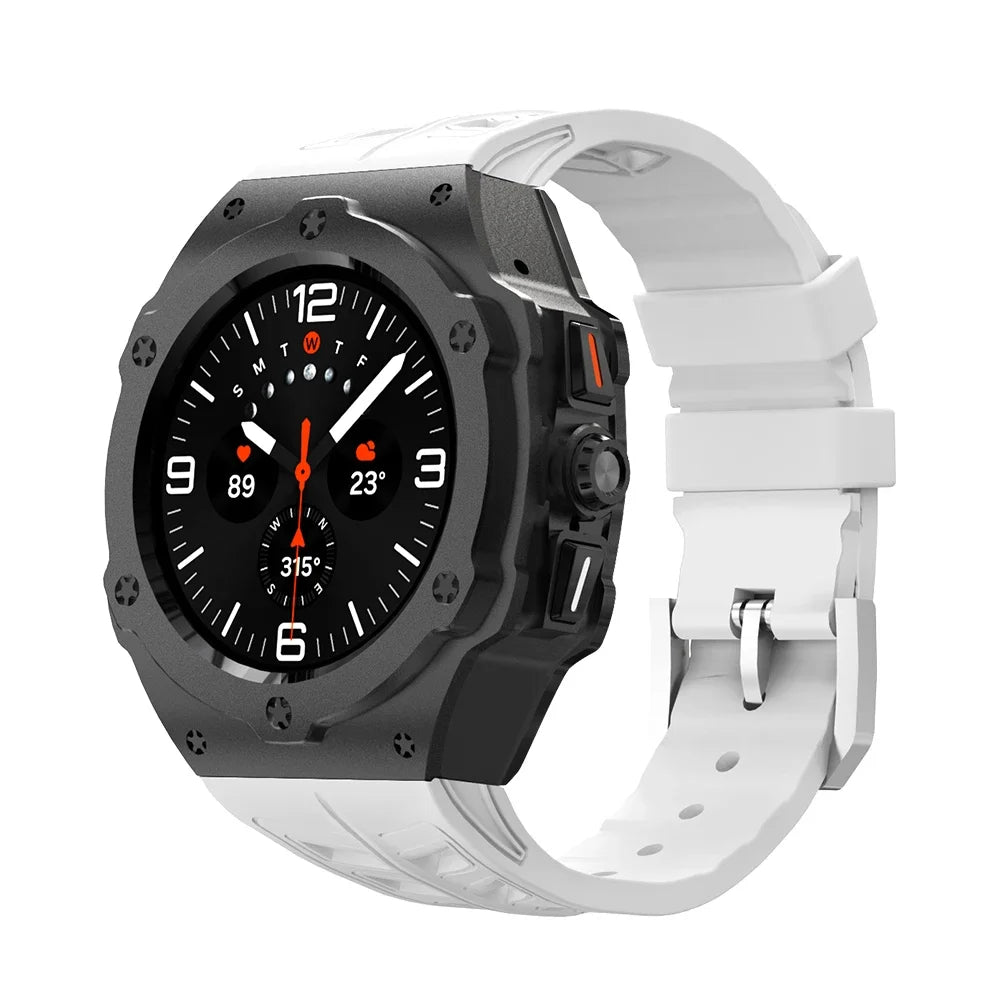 Luxury Carbon Case & Rubber Strap Kit – Samsung Galaxy Watch Ultra 47mm Accessories
