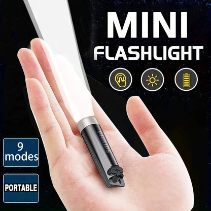 PHILIPS 2025 SFL1121 Mini EDC LED Flashlight – Rechargeable Keychain Torch for Camping, Hiking & Self-Defense