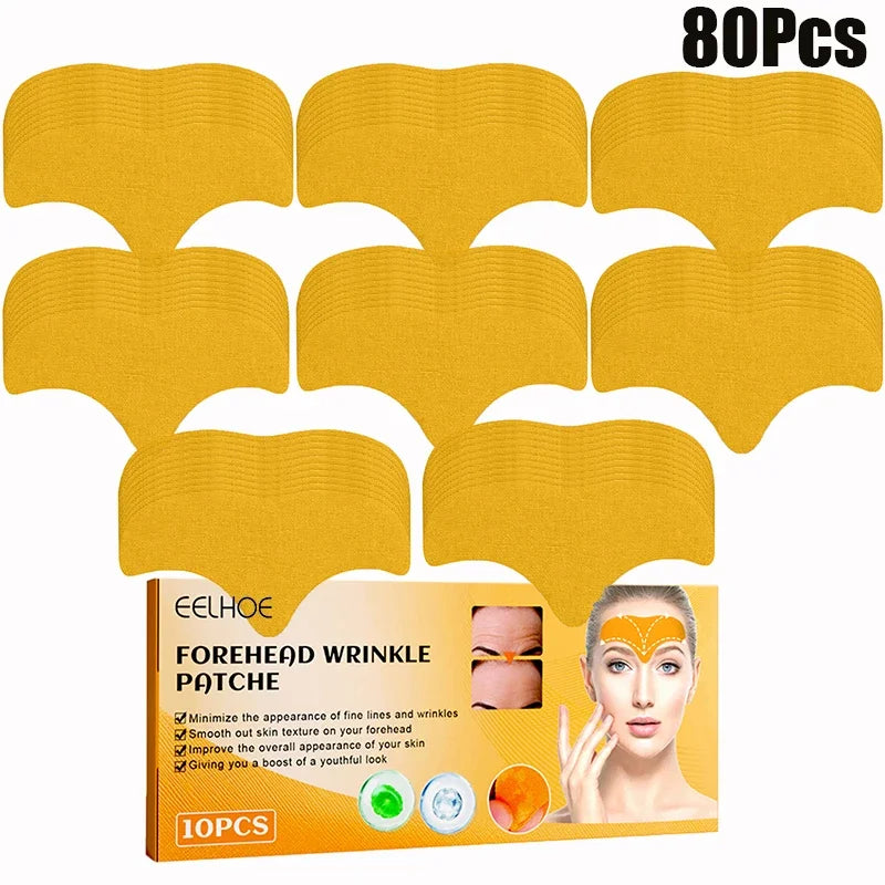 Forehead Wrinkle Patches Anti-Wrinkle Gel Pads – Natural Forehead Line Removal Facial Patches (10–100pcs)