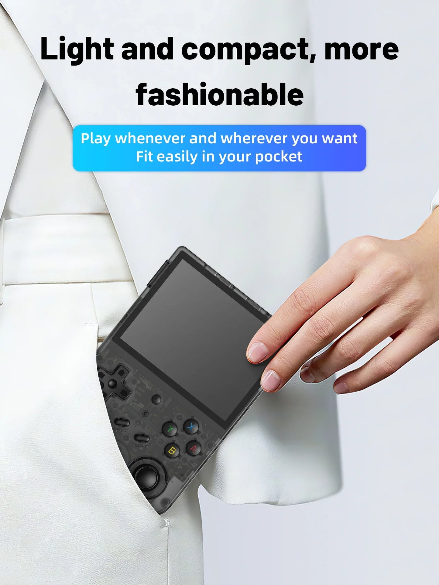ANBERNIC RG353V RG353VS Handheld Game Console: 3.5'' IPS Screen, HDMI Output - Android Linux OS, Built-in Retro Emulator Player, Perfect Gifts for Gamers!