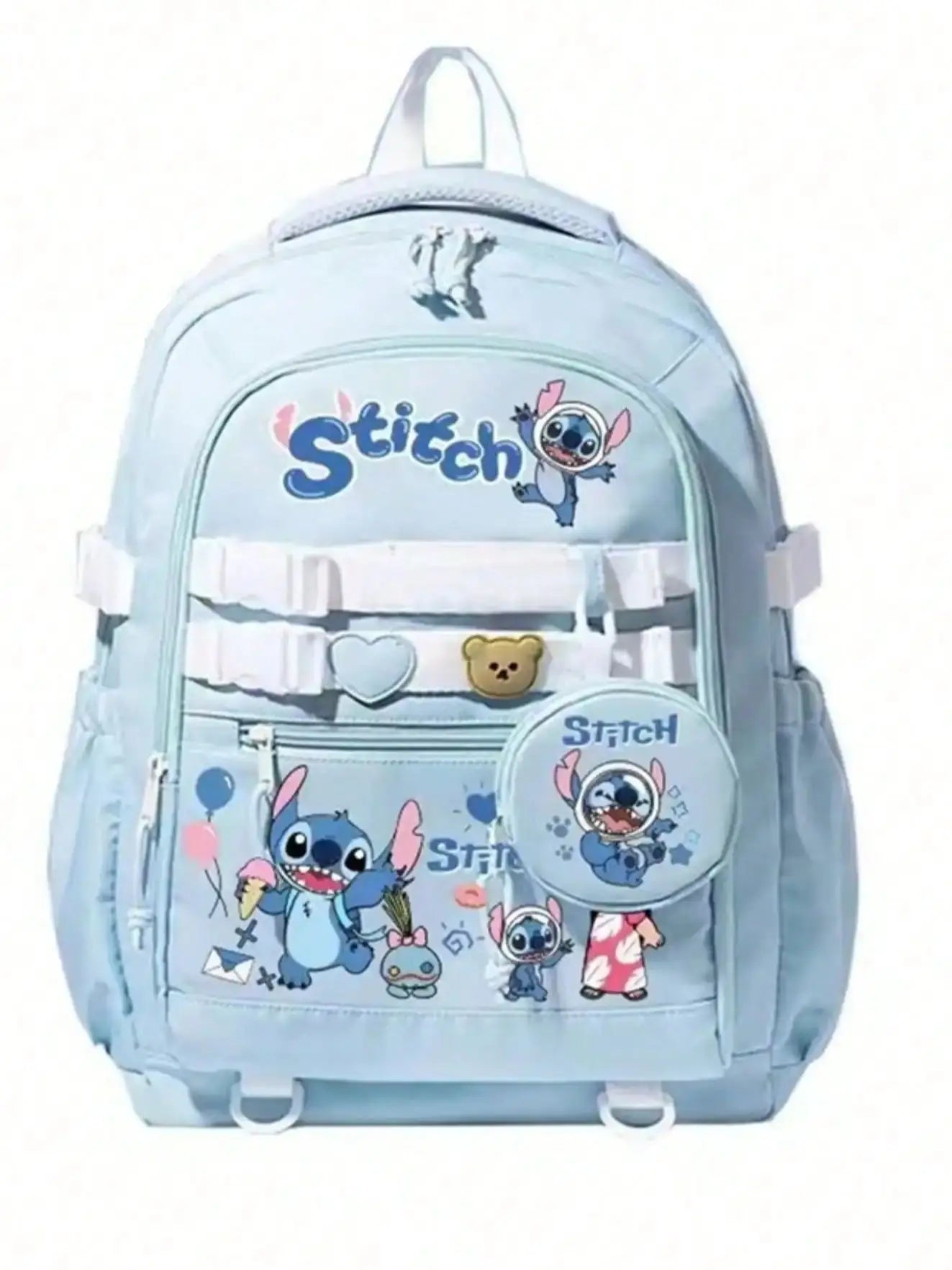 Disney Lilo & Stitch School Backpack – Large Capacity Travel Bag for Girls & Teens