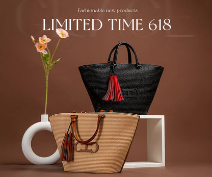 CHCH Women's Tote Bag - New Steel Embossed Handheld Bun Shopping Bag for Mothers