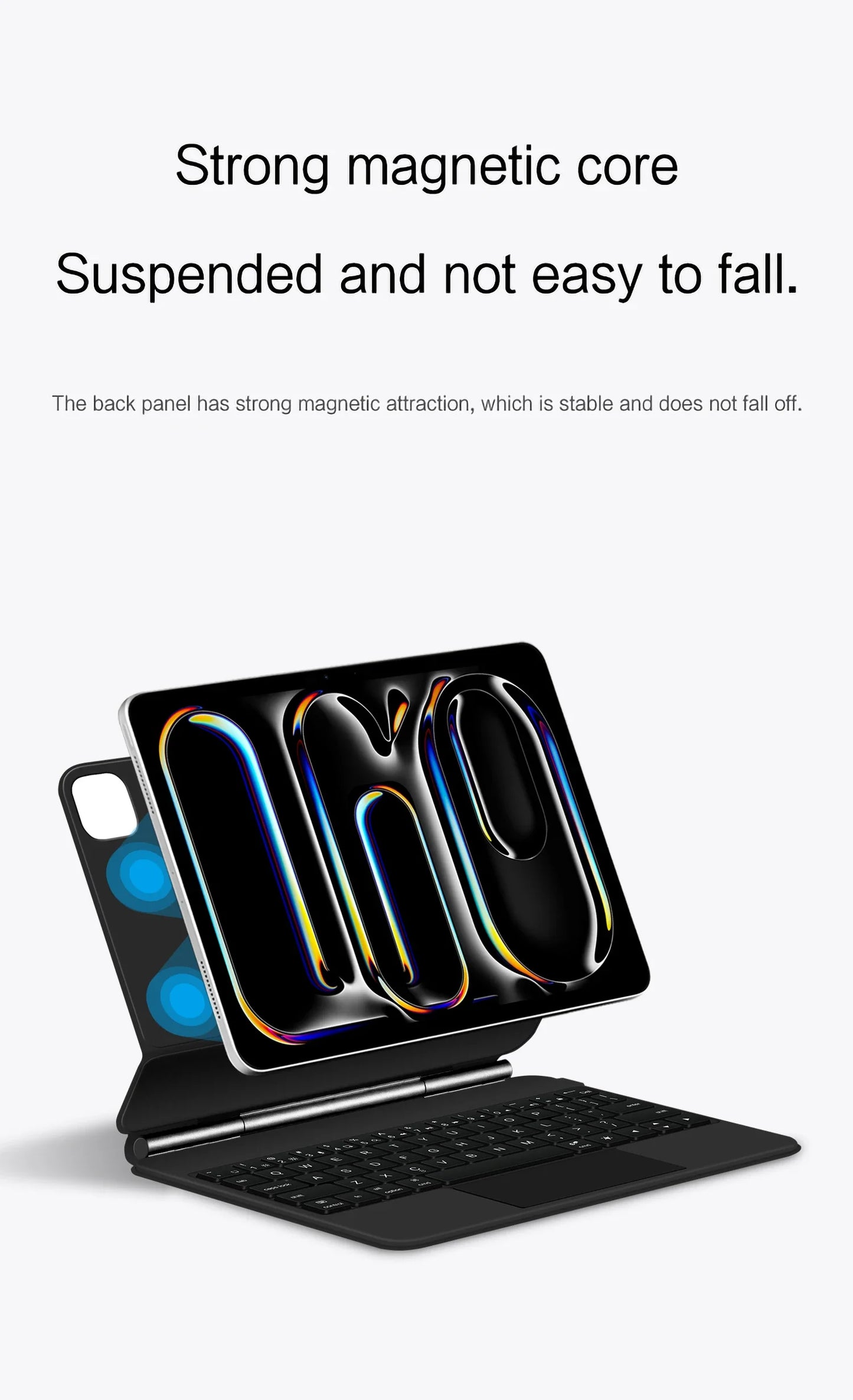 Backlight Magic Keyboard Case for iPad Pro 11/13 & iPad Air 11/13 Inch (2024) – M4/M2 Smart Folio Cover