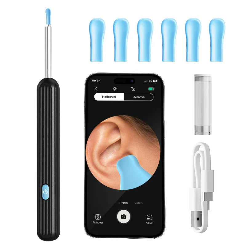 Wireless Ear Wax Cleaner with Camera – Safe Earwax Removal Endoscope with LED Light, Ear Cleaning Tool for Ear Care