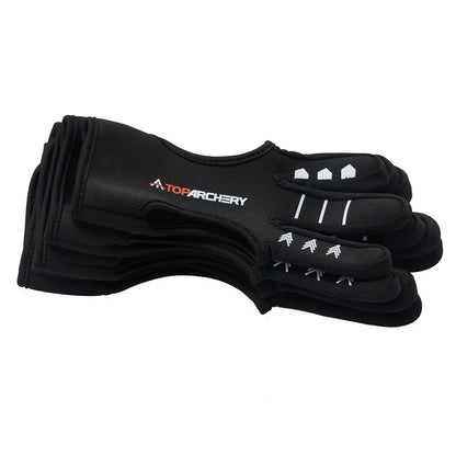 Archery Glove Three-Finger Guard – Shooting Gloves for Recurve Bow, Hunting & Beginners