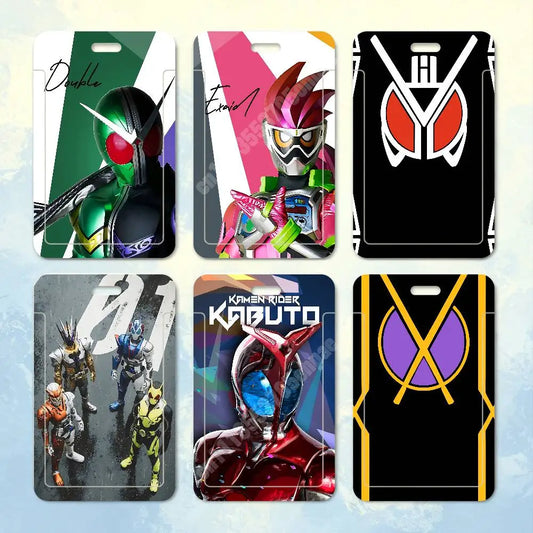 K-Kamen Masked Rider-S Card Holder - Clear Transparent ID, Employee & Visitor Badge Case