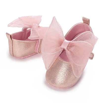 Infant Princess Pre-Walker Shoes - Bowknot Soft Sole Sandals for Baby Girls 0–1 Year