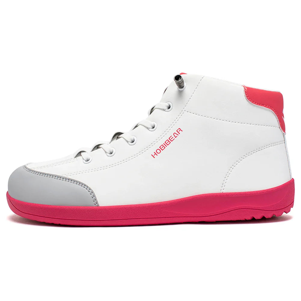 HOBIBEAR Mid-Top Barefoot Shoes — Wide-Toe Ankle Boots for Men & Women, Outdoor Non-Slip Artificial Leather Shoes