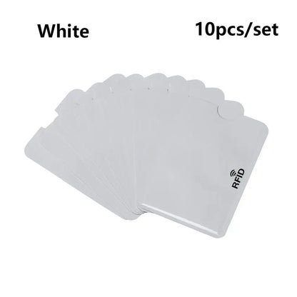 10PCS RFID Credit Card Protector Sleeves – Anti-Theft Blocking Skin Case Covers for Bank Cards, New Hot Sale