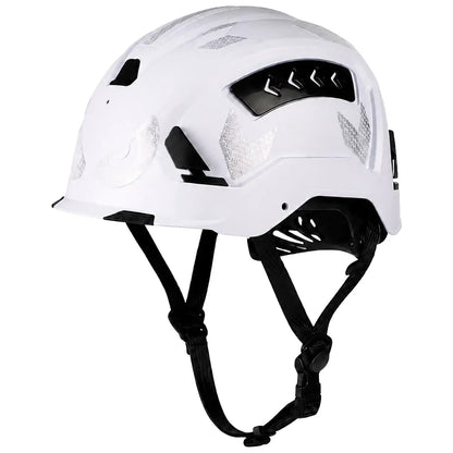 ANSI CE Safety Helmet - Breathable ABS Construction Hard Hat with Sliding Vents & Reflective Stickers