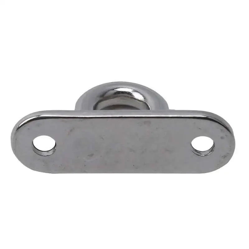 304 Marine Grade Stainless Steel Oval Eye Deck Buckle Staple Set – M5 M6 M8 Fasteners for Boat Shade Sail Mounting