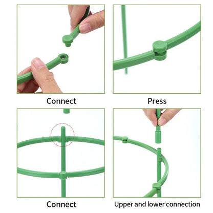 Plant Support Pile - Semicircle Flower Stand Cage for Garden, Plant Grow Fixing Rod, Vine Climbing Bracket Stake Holder - Bonsai Tool