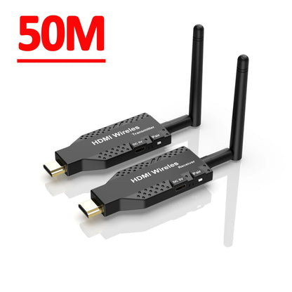 1080P 150m Wireless HDMI Extender – 1 TX to 4 Splitter, Video Transmitter & Receiver for PS4, Camera, Laptop, PC, TV, Monitor & Projector
