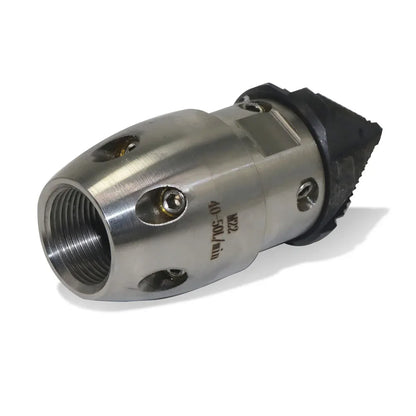 High Pressure Rotating Nozzle 1/2 M22 & 3/8 – Sewer & Sludge Cleaning Water Gun Nozzle for Pressure Washing