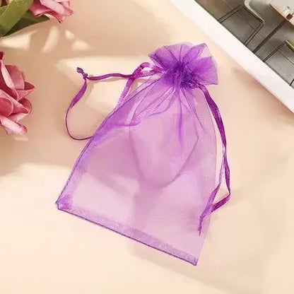 Organza Drawstring Gift Bags - 500/1000pcs Jewelry Pouches for Wedding Party Valentine Easter Packaging