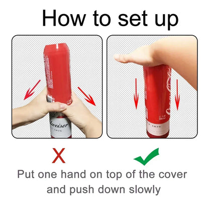 Silicone Beer Can Cover – Bottle Sleeve for 330ml-500ml Cans, Ideal for Golf, Basketball, Park, and Beach Use