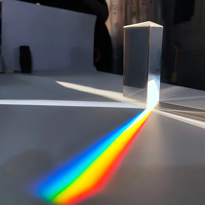 Educational Glass Prism – Spectral Reflection Science Teaching & Photography Tool