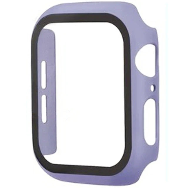 Apple Watch Glass Case Cover - Full Screen Protector for Series 9, 8, 7, 6, SE & iWatch 38mm-45mm