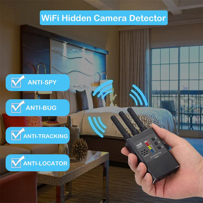 G638 Anti-Spy Wireless RF Signal Detector — GSM, GPS Tracker & Hidden Camera Finder, Professional Military Version