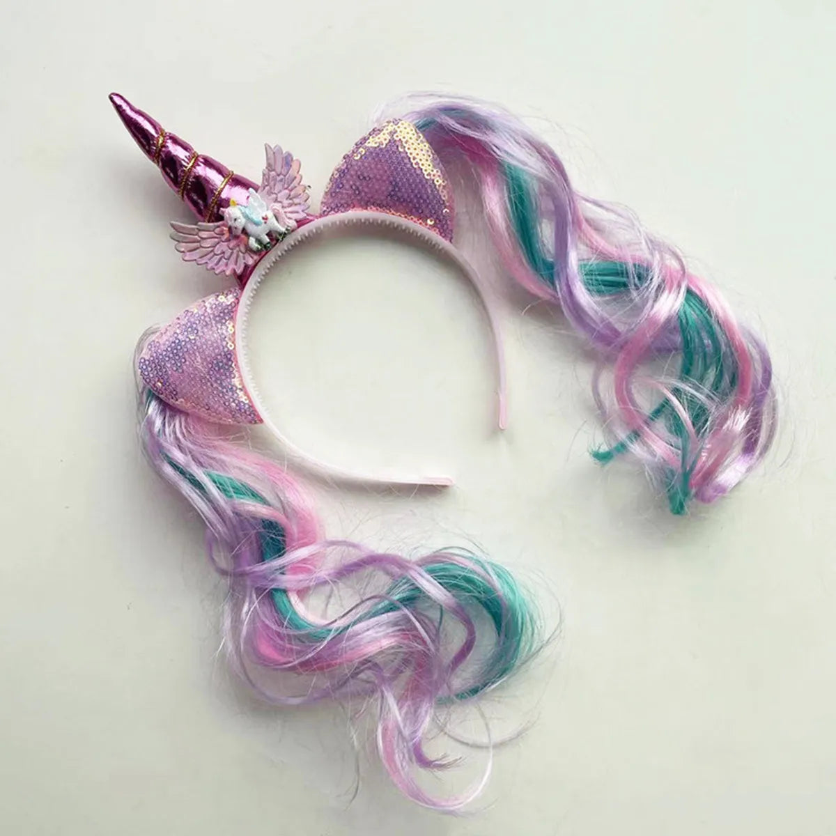 Unicorn Birthday Headband for Girls — Cute Kids Hair Hoop for Party & Baby Shower