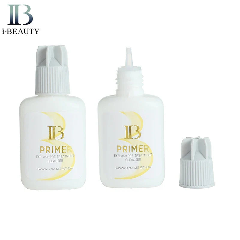 I Beauty Eyelash Extension Glue Primer — Banana Scent Clear Primer 15ml for Professional Use