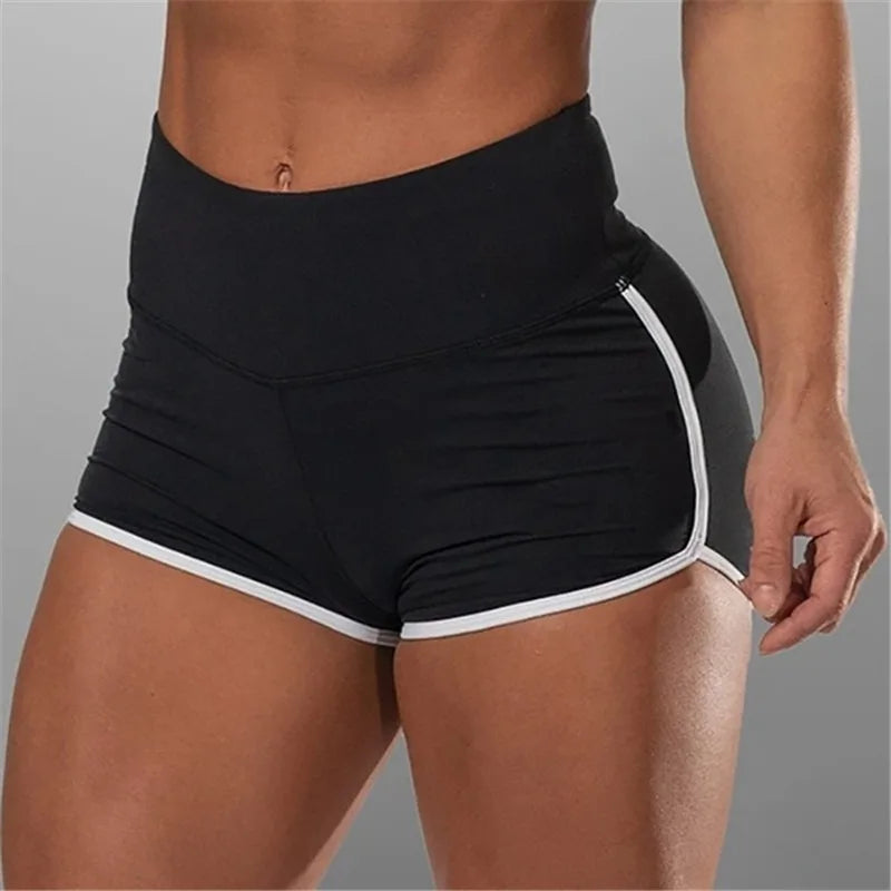 Women’s Summer Sports Shorts – Slim Fit Low Waist Yoga & Gym Shorts, Stretchy Casual Fitness Pants