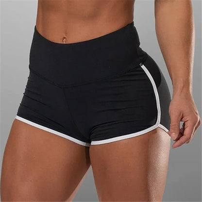 Women’s Summer Sports Shorts – Slim Fit Low Waist Yoga & Gym Shorts, Stretchy Casual Fitness Pants