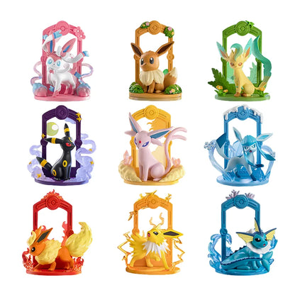 9-Style Pokemon Eeveelution Figures – Espeon, Sylveon, Glaceon, Leafeon, Vaporeon, Umbreon, Flareon Anime Pocket Monster Toy