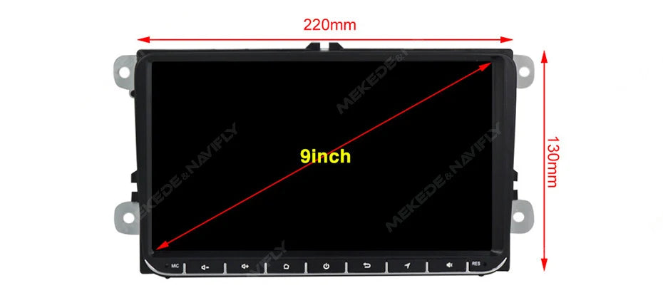 Android 13 Wireless CarPlay Multimedia Player – 7/8/9" IPS Screen GPS & WiFi Car Radio for VW Passat, Golf, Polo, Jetta & Skoda