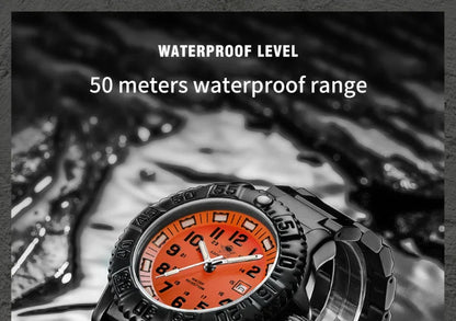 Addies Men's Military Watch - Luminous, Multi-Functional Quartz with Nylon & Steel Strap, Waterproof Outdoor Sports Watch