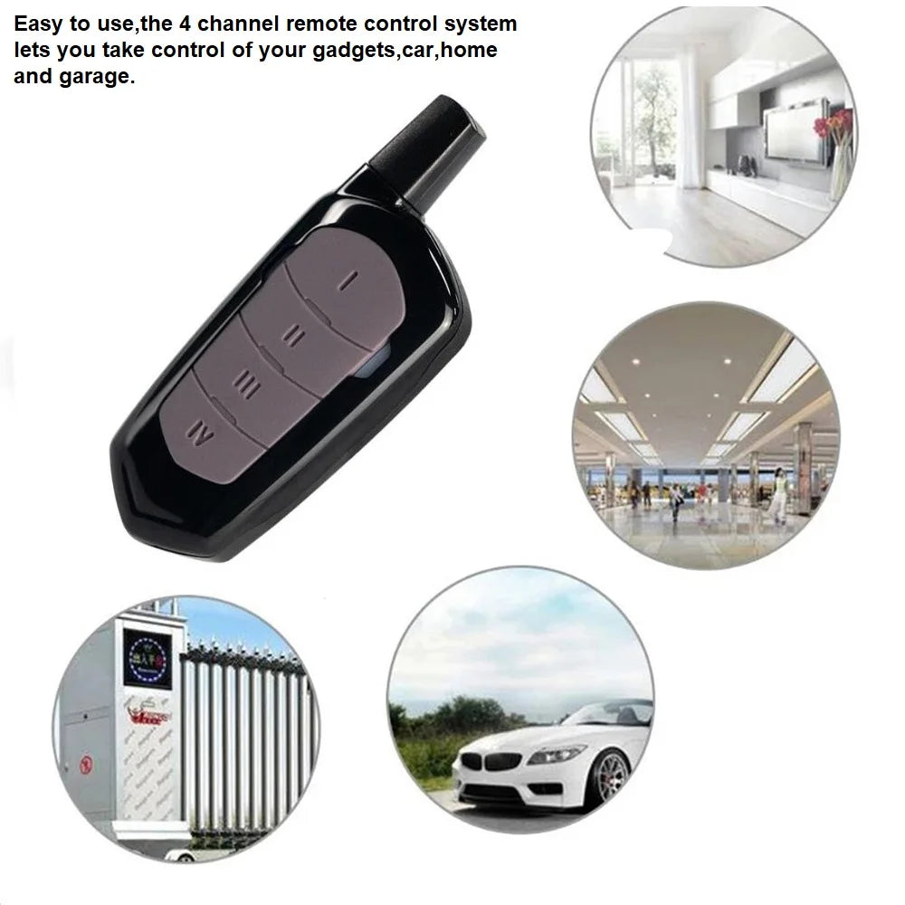 433MHz Garage Remote Control Duplicator – Gate Door Opener, Electric Rolling & Fixed Code Clone Access Portal