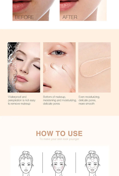 Natural Liquid Foundation – Flawless Coverage, Lightweight & Transparent Concealer for Smooth Skin