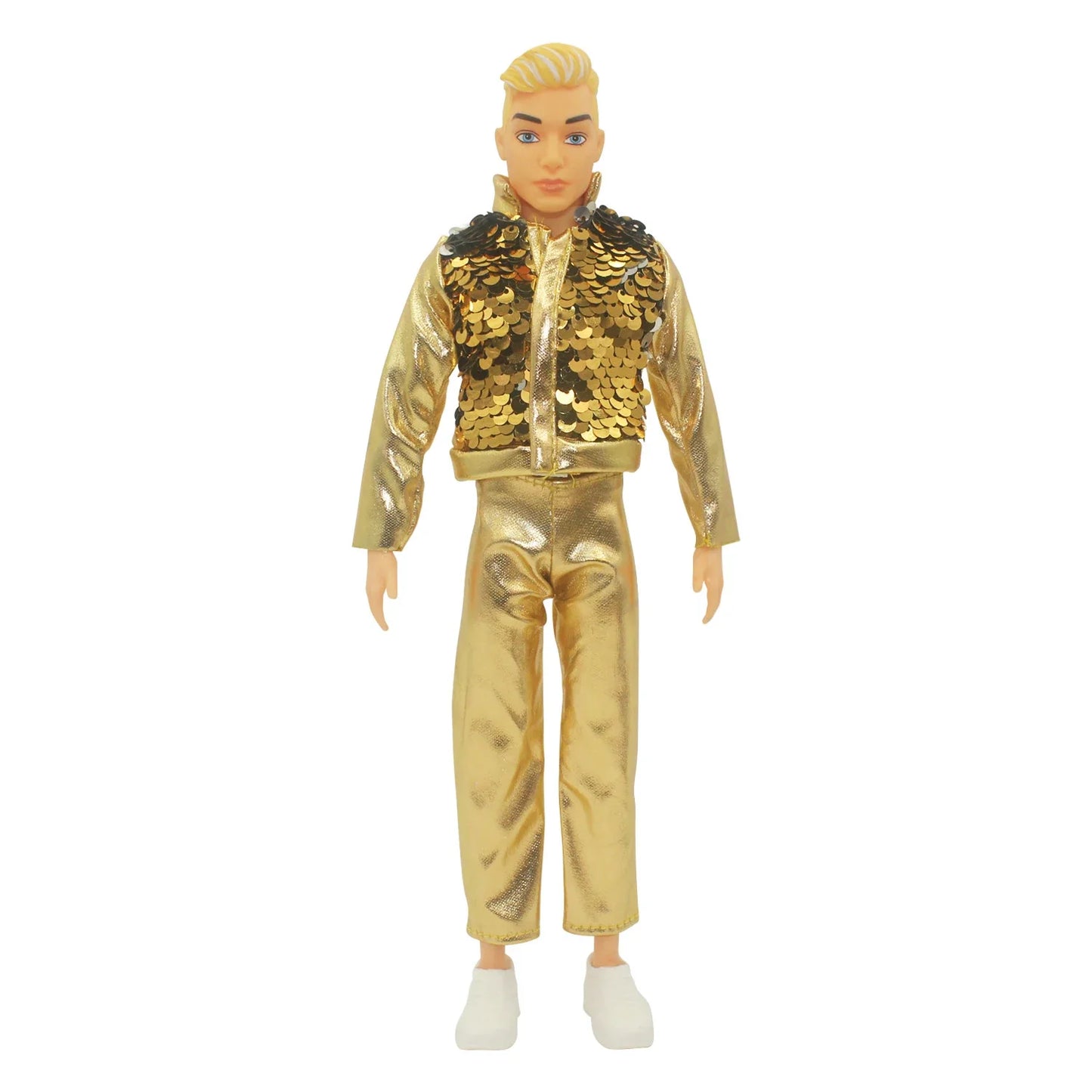 1/6 Boyfriend Doll Clothes Set — High-Quality Sparkling Top & Pants with Wool Hat for Ken Dolls